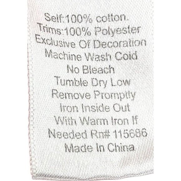 Johnny Was Shirt Womens XS Coral Pink Yellow Embroidered Blouse Bohemian Peasant - Picture 7 of 7